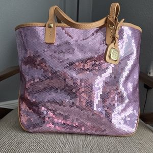 HENRI BENDEL Pink sequin tote